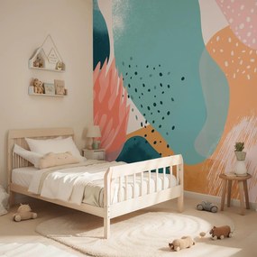 Fotótapéta - Pasztell absztrakt formák (147x102 cm)