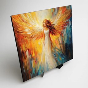 DUBLEZ | Fából készült falikép - Angyal