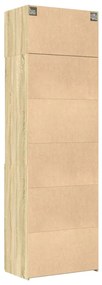 sonoma tölgy színű szerelt fa tárolószekrény 70 x 42,5 x 225 cm