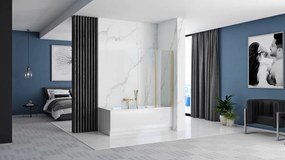 Fürdőkádparaván Rea Agat-2 100 cm BRUSH GOLD