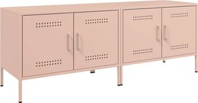 vidaXL 2 db rózsaszín acél TV-szekrény 68 x 39 x 50,5 cm