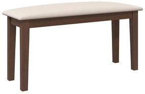 barna tömörfa gumiból pad 90 cm