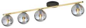 EMIBIG 1250-4 MONZA Glamour Mennyezeti Lámpa Fekete, Grafit, Arany E14 IP20
