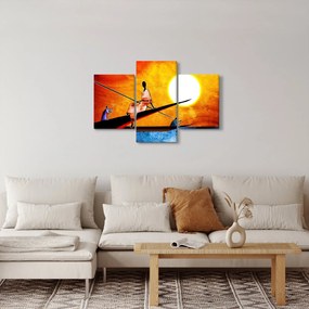 Egy korabeli ősi festmény képe (90x60 cm)