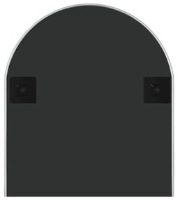 ezüstszínű ovális falitükör 100x45 cm