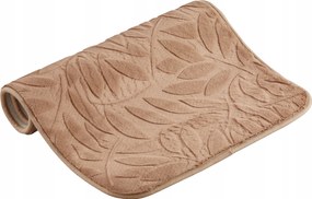 Plüssz Szőnyeg Fürdőszobába Bézs Csúszásgátló Puha Mosható 50x80