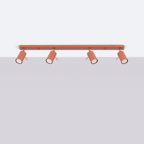 Sollux SL.1510 - Spotlámpa RING 4xGU10/10W/230V piros