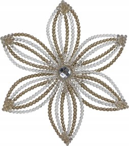 Arany karácsonyfadíszek Karácsonyra Hópehely karácsonyfadíszek