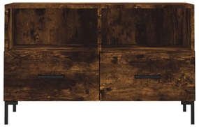 füstös tölgy színű szerelt fa TV-szekrény 80 x 36 x 50 cm