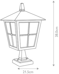 Elstead - Kültéri lámpa CANTERBURY 1xE27/100W/230V IP43