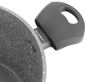 Florina Lava Stone MG edény fedővel , 24 cm, 4 l, szürke, 24 cm átmérőjű