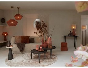 Barna kerek dohányzóasztal szett 2 db-os ø 75 cm Tobias – Light &amp; Living