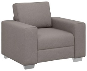 3 részes kanapé szett párnákkal, taupe színű szövet