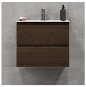 Fürdőszobai szekrény mosdóval KENWOOD 61 cm dió