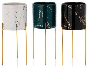 Virágállvány NILA 32,5x13 cm fekete/arany