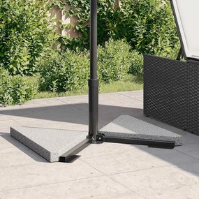 Esernyősúlytányérok 2 db szürke gránit háromszög 14 kg