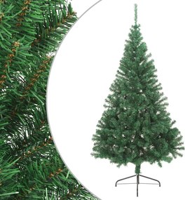 vidaXL zöld PVC fél műkarácsonyfa állvánnyal 240 cm