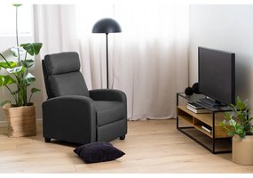 Antracitszürke relaxációs fotel Siom – Actona