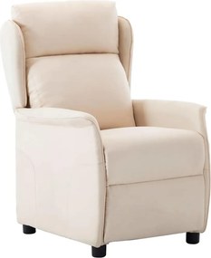 vidaXL Fotel ágy Krém 66.5 x 94 x 101.5 cm Poliészter