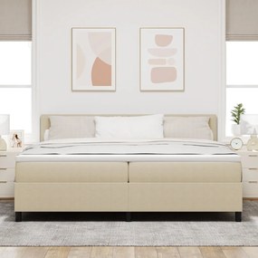Box Spring Ágy Matraccal &amp; LED Világítással Zöld Szürke 200x200 cm Bársony Szövet