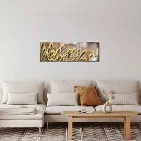 Kép - Zöld növényzet (órával) (90x30 cm)