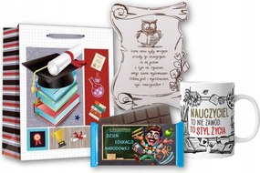 Elegáns Ajándék Pedagógusnapra Oklevél Bögre Csokoládé