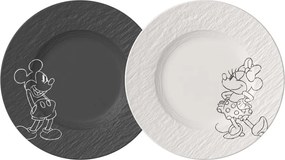 Villeroy & Boch - Manufacture Rock reggeliző tányér - Mickey egér, 2 db.