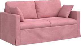 vidaXL Kanapé Rózsaszín 158 x 78 x 80 cm Bársony