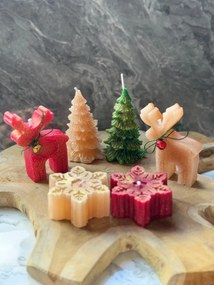 Christmas karácsonyi gyertyaszett, 5×5 cm – Set15