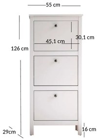 Cipőtároló Olna (fehér). 1053164