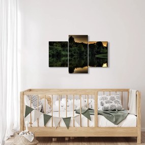 A tó képe az erdő mellett (90x60 cm)