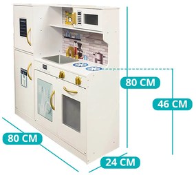 Fa játékkonyha, kiegészítőkkel