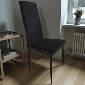 Székhuzat JYSK TOREBY étkezőszékre (elasztikus, mosható, FEKETE)