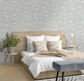 Holden Decor Imaginarium 3 Deer Woods kék állatos papír tapéta – 14163