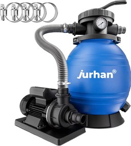 AQUA homokszűrő medencéhez, 10 200 l/h, kék Jurhan