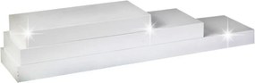 Polc, fényes fehéres, 120x25, GANA FY 11044-1