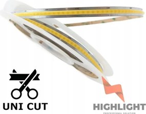 Led szalag Cob Free-CUT 24V 10W 528 LED/m Meleg fehér