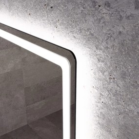Álló fürdőszobai LED tükör 60x80cm | Gesztusvezérlés - Páramentesítő - Fényerő és színhőmérséklet szabályozás | Welland Type20V