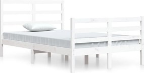 vidaXL fehér tömör fenyőfa ágykeret 120x200 cm