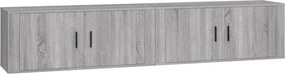 vidaXL 2 db szürke sonoma falra szerelhető TV-szekrény 100x34,5x40 cm