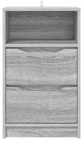 vidaXL Éjjeli asztal fiókkal Szürke Sonoma 40 x 30 x 467 cm Faanyag