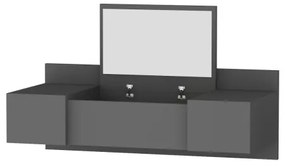 Fésülködőasztal ZAKKUM 33x100 cm antracit