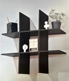 Polc fa Zd trading 55 x 22 cm fekete