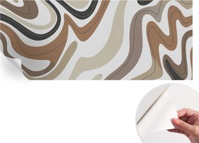 Mosható öntapadós fotótapéta étkezőbe Harmonikus hullámok 250x104 cm