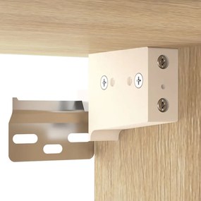 2 db sonoma tölgy falra szerelhető éjjeliszekrény 35x35x20 cm