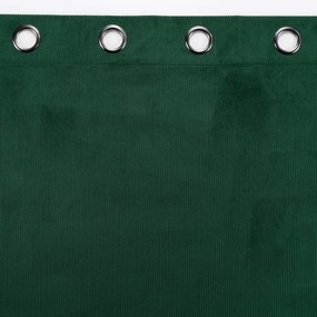 Zöld kordbársony függöny 140x260 cm Casual – douceur d'intérieur