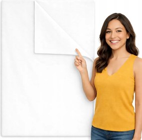 Lepedő gumi nélküli140x200 Hagyományos Pamut Fehér Lengyel Prémium