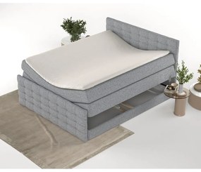Szürke ágyneműtartós boxspring ágy 180x200 cm Blend – Maison de Rêve