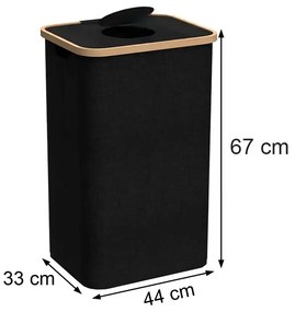 Szelektív palackgyűjtő 100l fekete