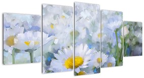 Modern kép - virágok  (150x70cm)